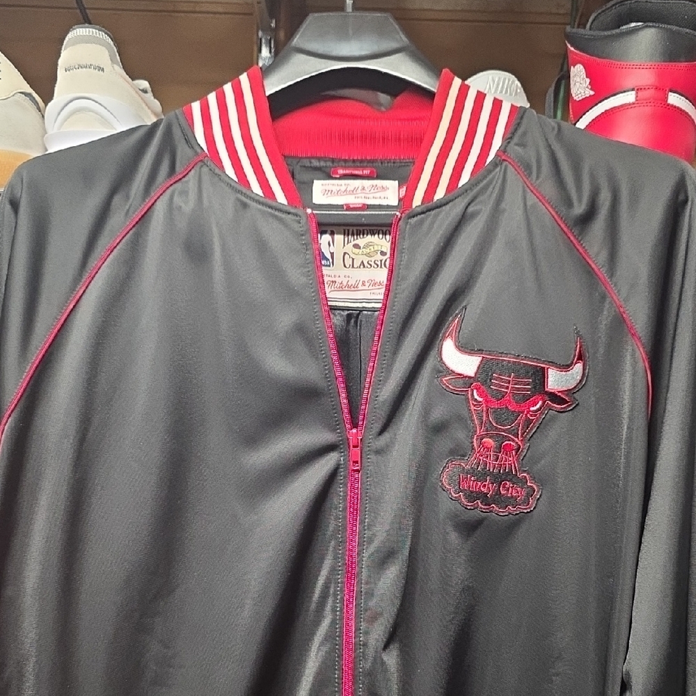 Mitchell & Ness Black and Red Jacket